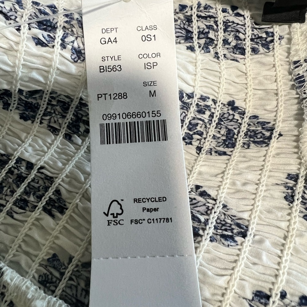 Jcrew floral block print midi dress with adjustable spaghetti straps - Picture 9 of 11